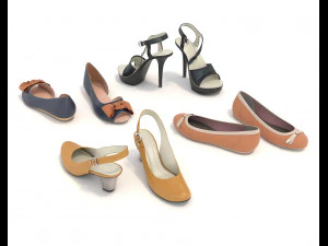 women shoes 7 3D Model