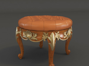 european style dressing table Modello 3D