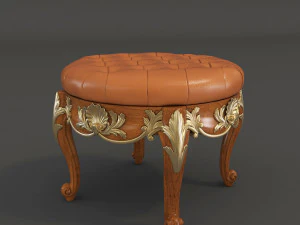 european style dressing table 3D Model