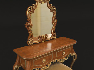 european style dressing table 2 3D Model