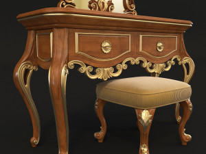 european style dressing table 2 3D Model