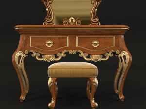 european style dressing table 2 3D Model