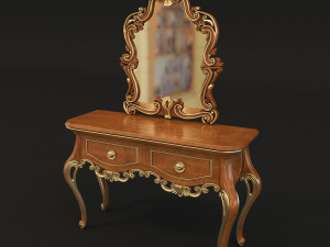 european style dressing table 2 3D Model