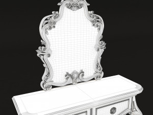 european style dressing table 2 3D Model