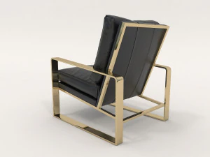relaxing chairs and coffee table 2 3D Model