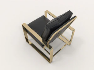 relaxing chairs and coffee table 2 3D Model