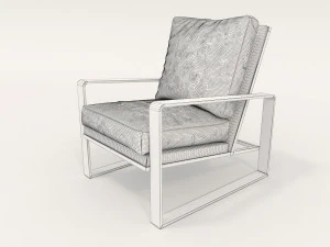 relaxing chairs and coffee table 2 3D Model