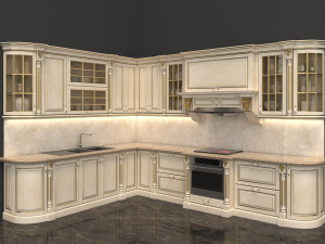 european style kitchen 3D Model