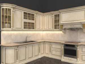 european style kitchen 3D Model