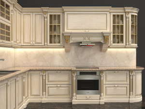 european style kitchen 3D Model
