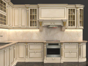 european style kitchen 3D Model