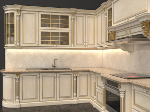 european style kitchen 3D Model