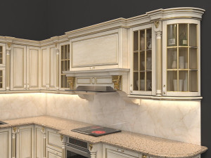 european style kitchen 3D Model