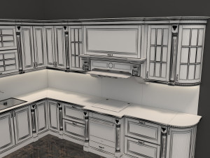 european style kitchen 3D Model