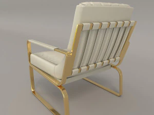 fotele relaksacyjne i stolik kawowy 3 Model 3D