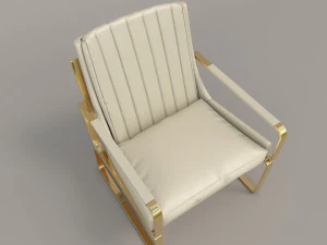 fotele relaksacyjne i stolik kawowy 3 Model 3D