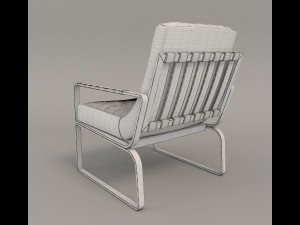 relaxing chairs and coffee table 3 3D Model