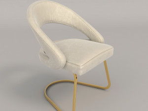 modern table and chair set 2 3D Модель