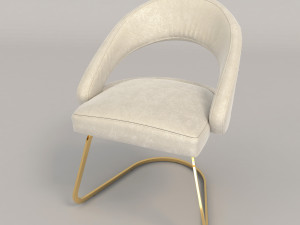 modern table and chair set 2 3D Модель
