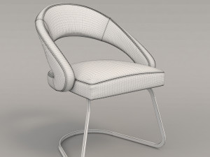 modern table and chair set 2 3D Модель
