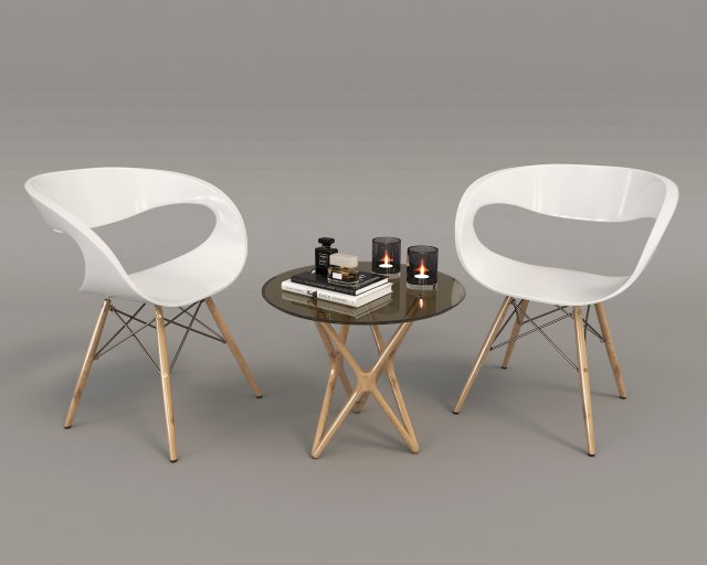 modern table and chair set 3 Modello 3D .c4d .max .obj .3ds .fbx .stl .blend 