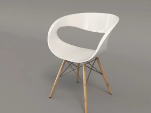 modern table and chair set 3 3D Model