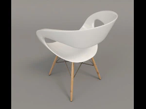 modern table and chair set 3 3D Model