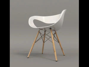 modern table and chair set 3 3D Model