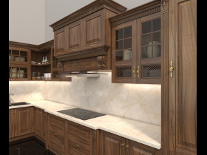 classic kitchen 2 3D Model