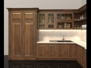classic kitchen 2 3D Model