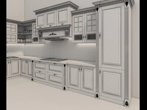 classic kitchen 2 3D Model