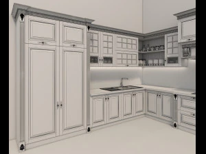 classic kitchen 2 3D Model