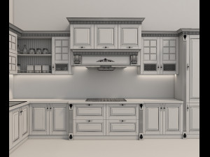 classic kitchen 2 3D Model