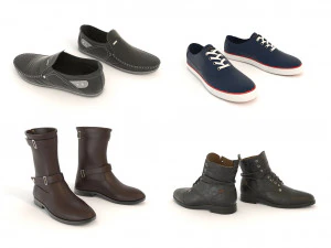 Schuhkollektion 3 3D Modell