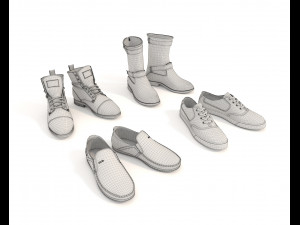 shoes collection 3 3D 모델