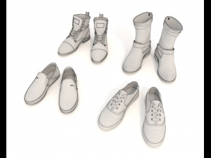 shoes collection 3 3D 모델