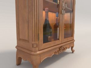 liquor cabinet classic style 2 Modelo 3D