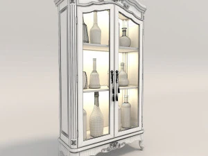 liquor cabinet classic style 2 3D Model