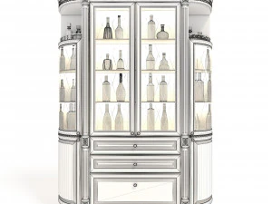 liquor cabinet classic style 3 3D Model