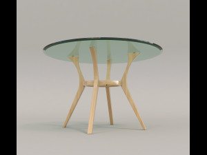 contemporary design table and chair set 3D Модель