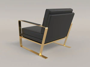 relaxing chairs and coffee table 4 3D Model