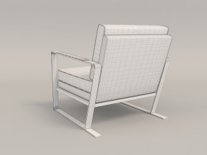 relaxing chairs and coffee table 4 3D मॉडल
