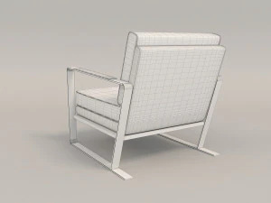 relaxing chairs and coffee table 4 3D Model