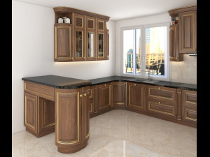 classic kitchen 3 3D 模型