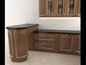 classic kitchen 3 3D 模型