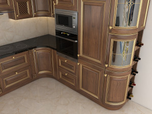 classic kitchen 3 3D 模型