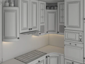 classic kitchen 3 3D Model