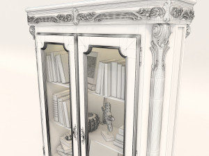 display cabinet classic style 5 3D 模型