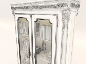 display cabinet classic style 5 3D Model