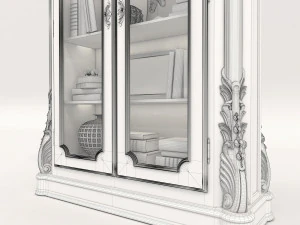 display cabinet classic style 5 3D Model